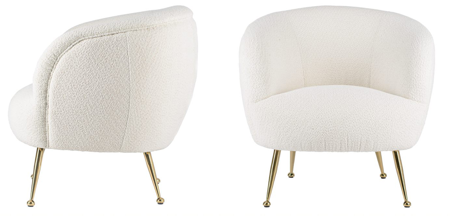 Кресло Monique Milky Boucle - фото