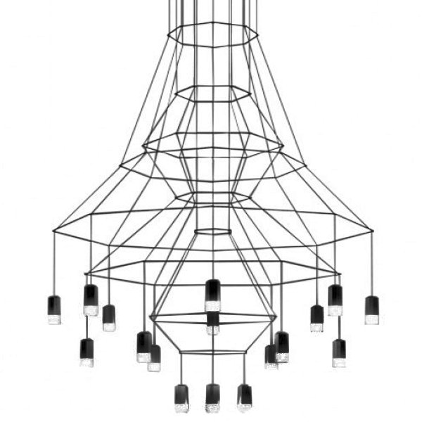 Подвесной светильник Vibia Wireflow 0315 Черный в Перми | Loft Concept 