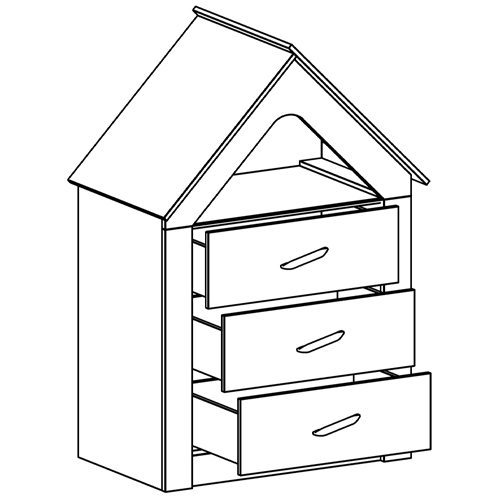 Комод в детскую Tiny Town Chest of Drawers в Перми