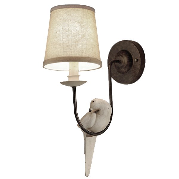 Бра Norman Bird Wall Lamp One II ivory ( слоновая кость ) в Перми | Loft Concept 