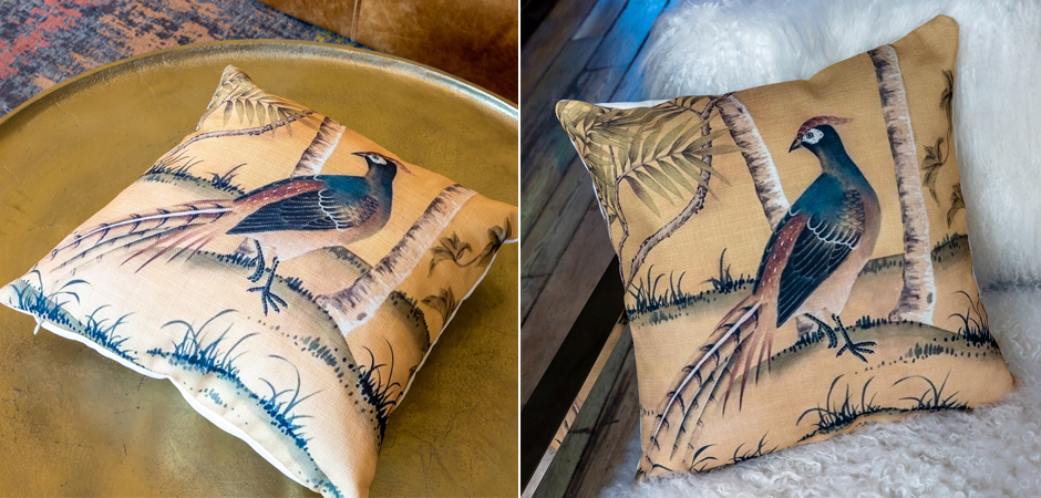 Декоративная подушка Beige and Green Chinoiserie 6 Декоративная подушка Beige and Green Chinoiserie 6 - Loft-Concept в Перми