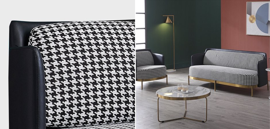 Диван Pied de poule Gray Sofa Диван Pied de poule Gray Sofa - Loft-Concept в Перми