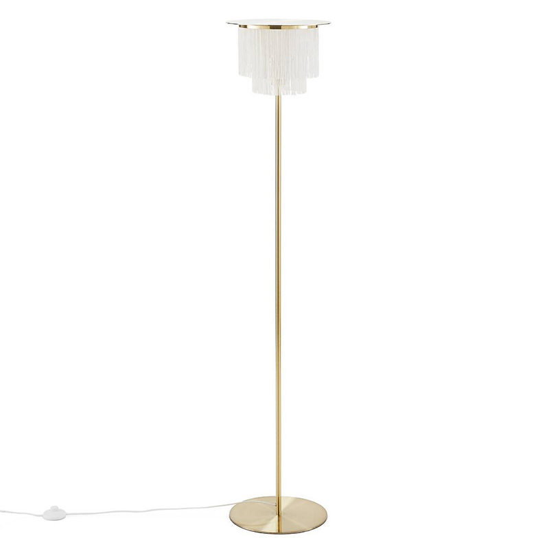 Торшер Houtique Floor lamp Cream Кремовый Латунь в Перми | Loft Concept 