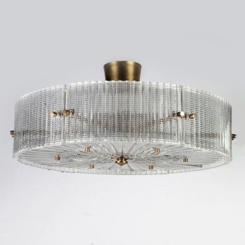 Потолочный светильник Cillian Ceiling Lamp Латунь Прозрачный в Перми | Loft Concept 