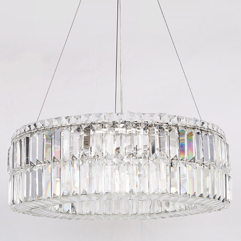 Люстра Darleen Crystal Nickel Chandelier 12 Никель Прозрачный (Transparent) в Перми | Loft Concept 