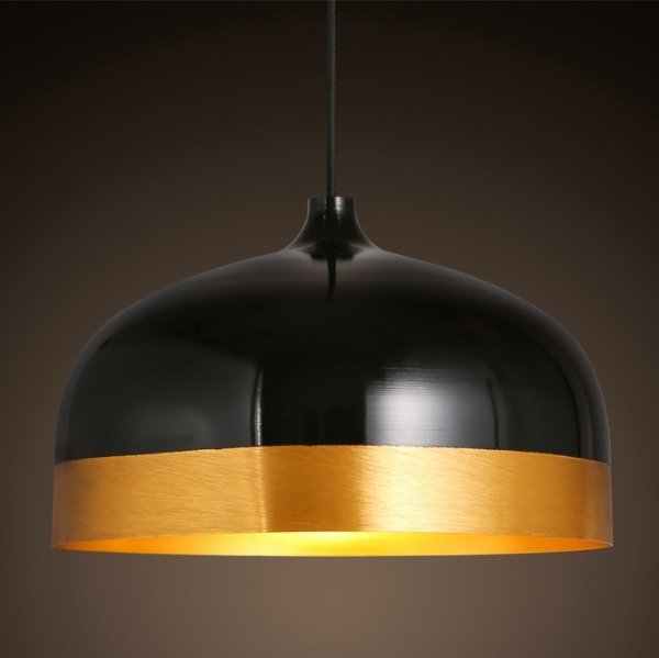 Подвесной светильник Cone Lux Pendant Black Черный Глянцевое золото в Перми | Loft Concept 