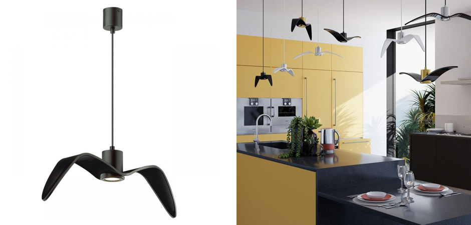 Подвесной светильник Seagull черный Подвесной светильник Seagull черный - Loft-Concept в Перми