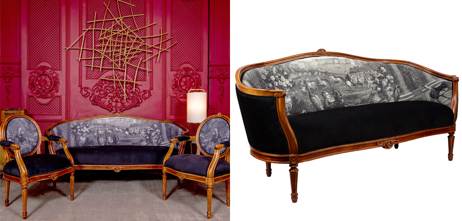Диван Black and White Versailles Sofa Диван Black and White Versailles Sofa - Loft-Concept в Перми