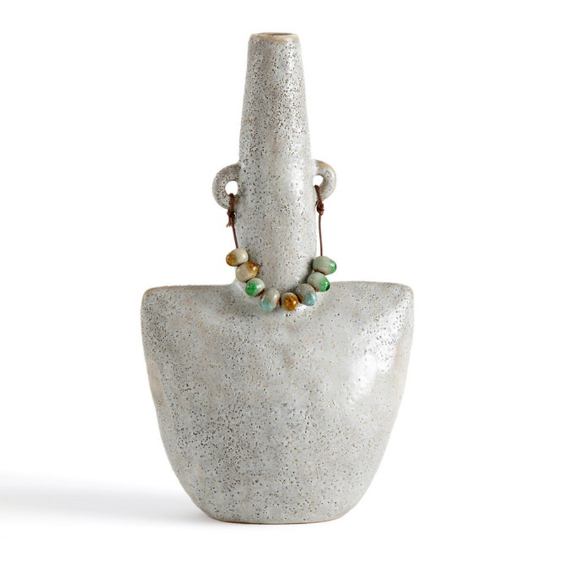 Ваза Ceramic Vase Beads On The Ears Бежевый в Перми | Loft Concept 