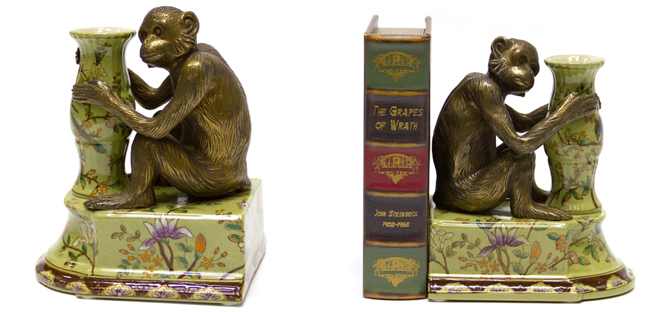 Держатель для книг Bronze Monkeys Держатель для книг Bronze Monkeys - Loft-Concept в Перми