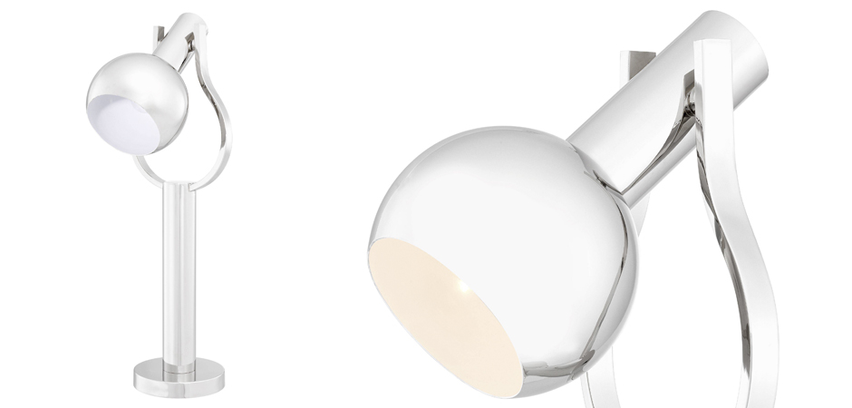 Настольная лампа Eichholtz Table Lamp Jaques Nickel Настольная лампа Eichholtz Table Lamp Jaques Nickel - Loft-Concept в Перми