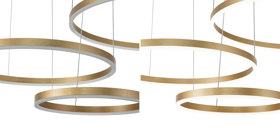 Подвесной светильник Neo Circles Triple Gold Подвесной светильник Neo Circles Triple Gold - Loft-Concept в Перми