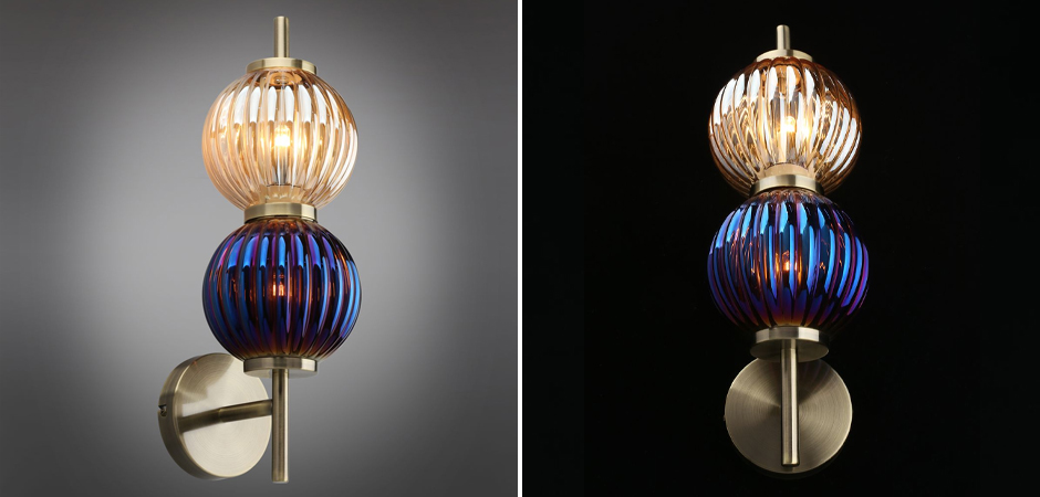 Бра Shell Beads с цветным стеклом Бра Shell Beads с цветным стеклом - Loft-Concept в Перми