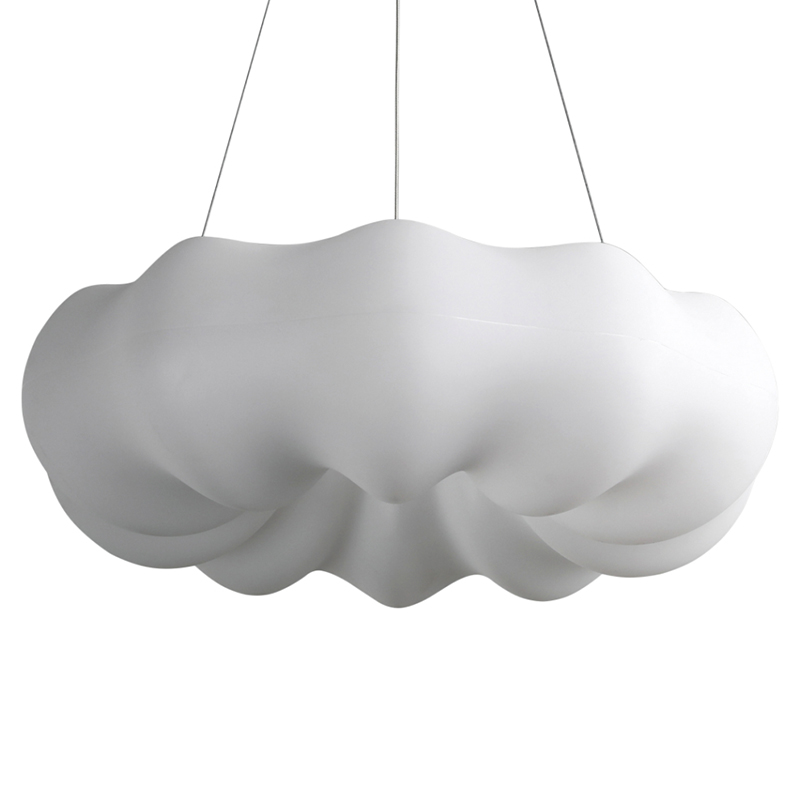 Подвесной светильник светодиодный из стали с пультом Cloudy Light White Белый в Перми | Loft Concept 