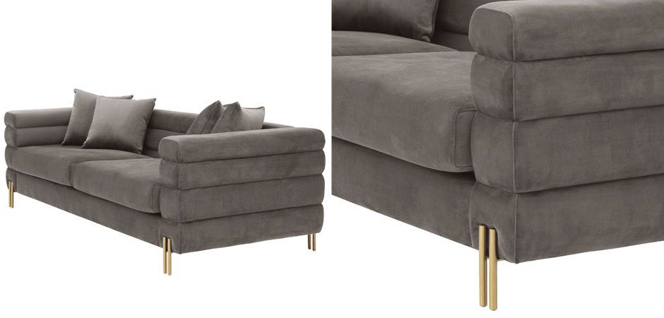 Диван Eichholtz Sofa York grey Диван Eichholtz Sofa York grey - Loft-Concept в Перми