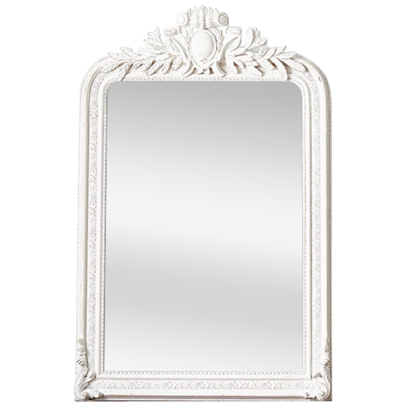 Зеркало Polastron Mirror White Белый винтажная патина   в Перми | Loft Concept 