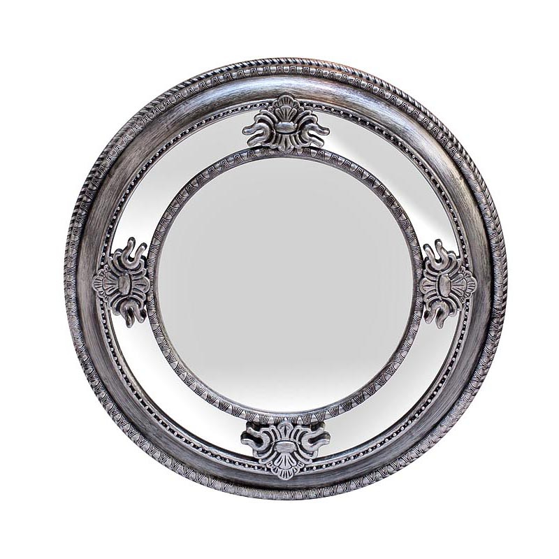 Зеркало Silver Round Mirror Серебряный в Перми | Loft Concept 