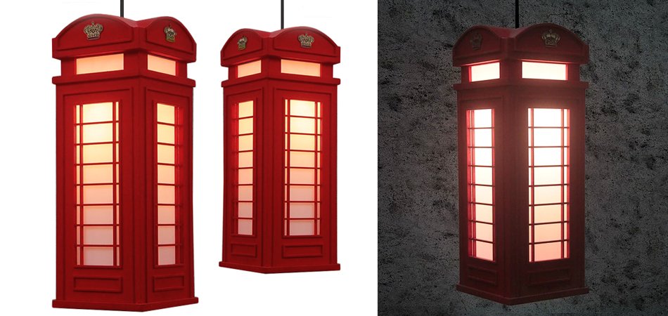 Подвесной светильник London Phone Booth Pendant - Loft-Concept в Перми