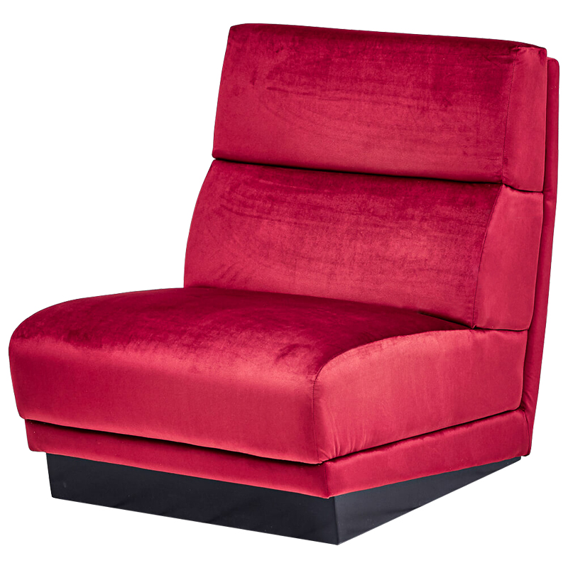 Кресло Berkeley Chair Crimson Малиновый (Crimson) Черный в Перми | Loft Concept 