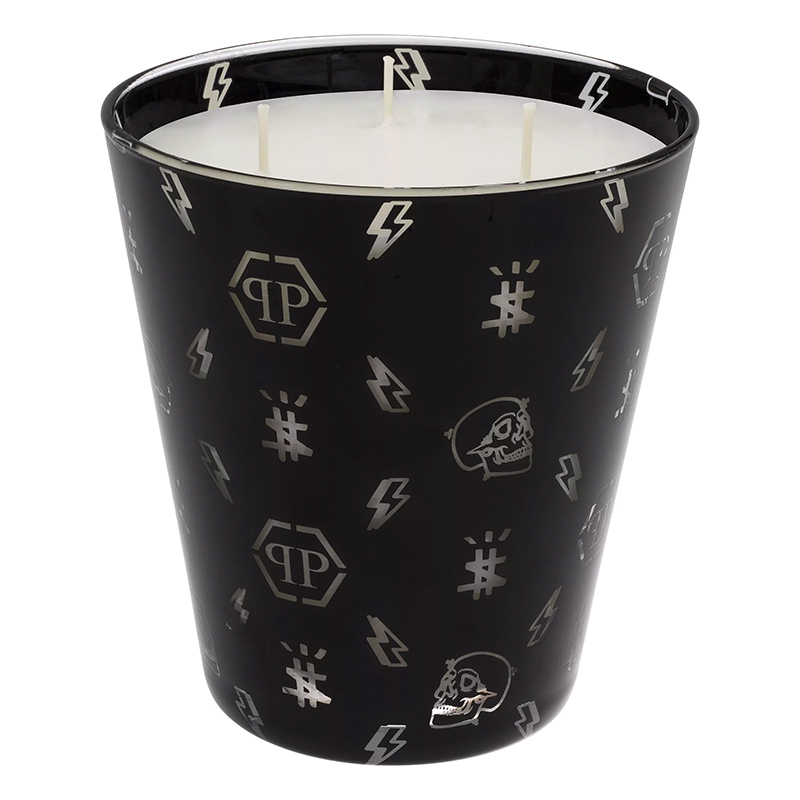 Свеча Philipp Plein Candle Monogram M Черный Белый в Перми | Loft Concept 