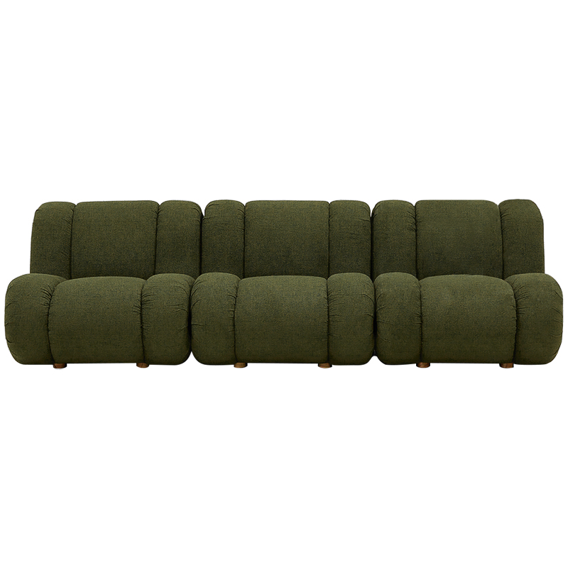 Модульный диван Erasmus Modular Sofa Green Зеленый Коричневый в Перми | Loft Concept 