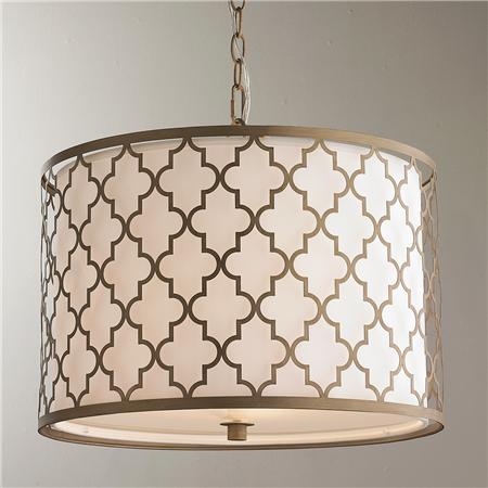 Люстра Contempo Arabesque Convertible Drum Pendant Латунь в Перми | Loft Concept 