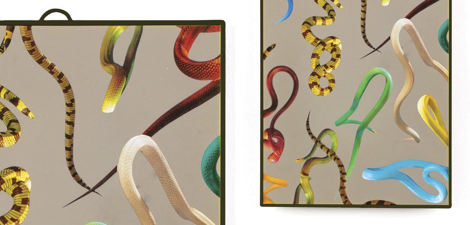 Зеркало Seletti Mirror Medium Snakes Зеркало Seletti Mirror Medium Snakes - Loft-Concept в Перми
