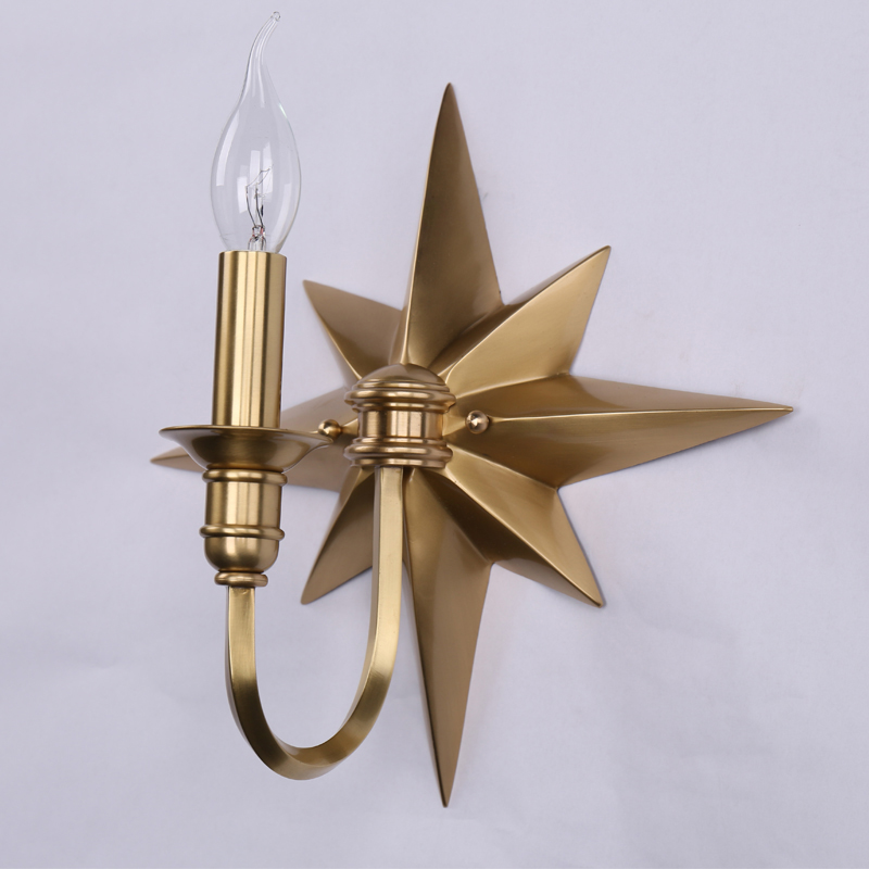 Бра Base Star Wall lamp Single Латунь в Перми | Loft Concept 