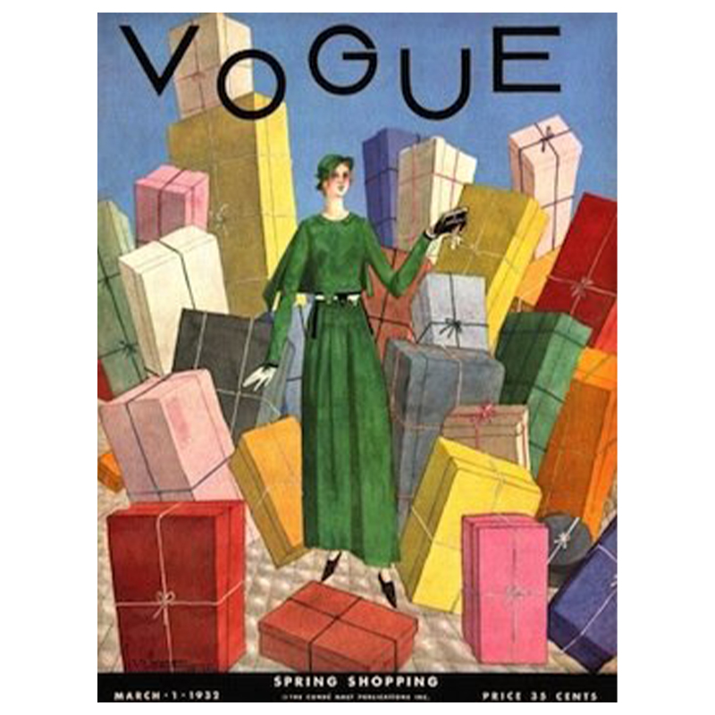 Постер Vogue Cover 1932 March  в Перми | Loft Concept 