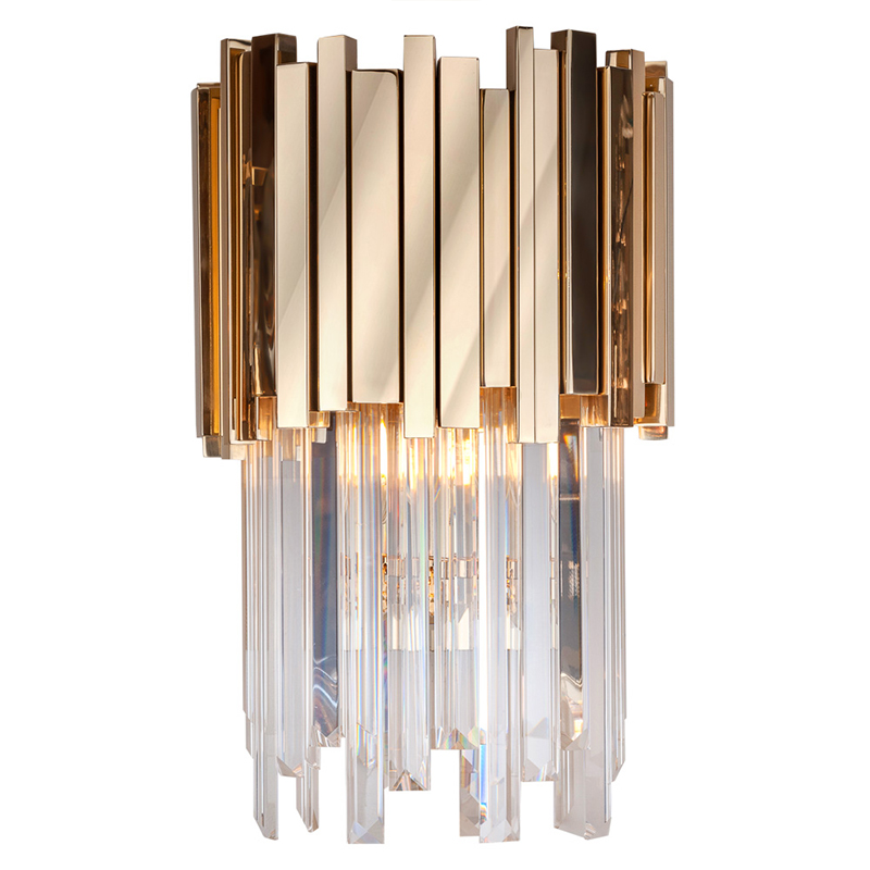 Бра Luxxu Modern Cascade Wall Lamp Gold 40 Золотой Прозрачное Стекло в Перми | Loft Concept 