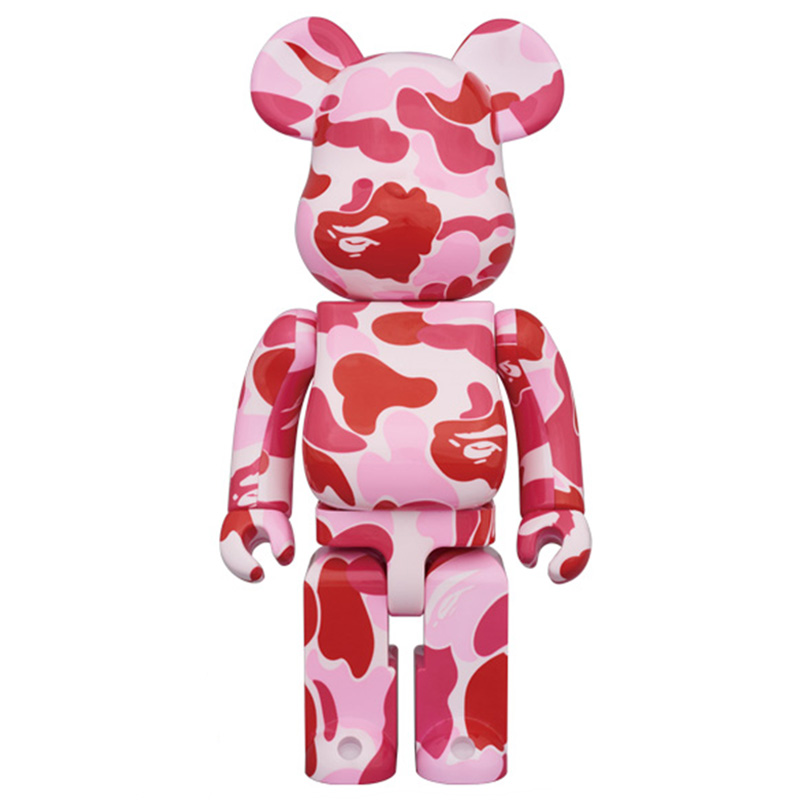 Статуэтка Bearbrick Camouflage Pink Розовый Красный в Перми | Loft Concept 