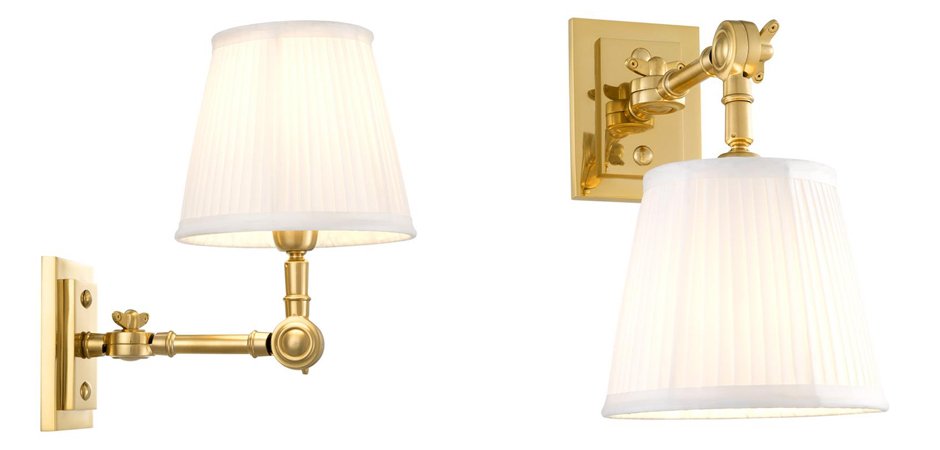 Бра Wall Lamp Wentworth Single Gold+White Бра Wall Lamp Wentworth Single Gold+White - Loft-Concept в Перми