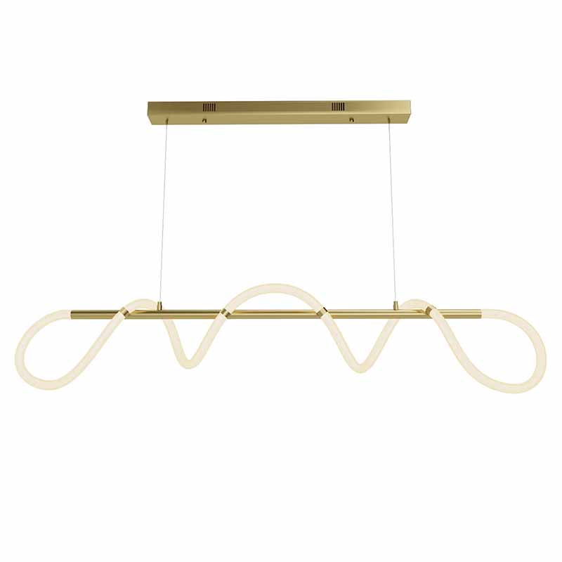 Люстра Luke Lampco Tracer Chandelier Gold Line Белый Золотой в Перми | Loft Concept 