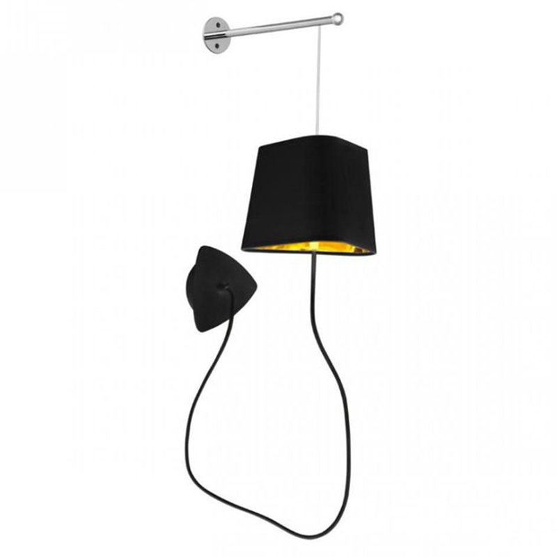 Бра Designheure Lighting Black Wall Lamp Золотой Черный в Перми | Loft Concept 