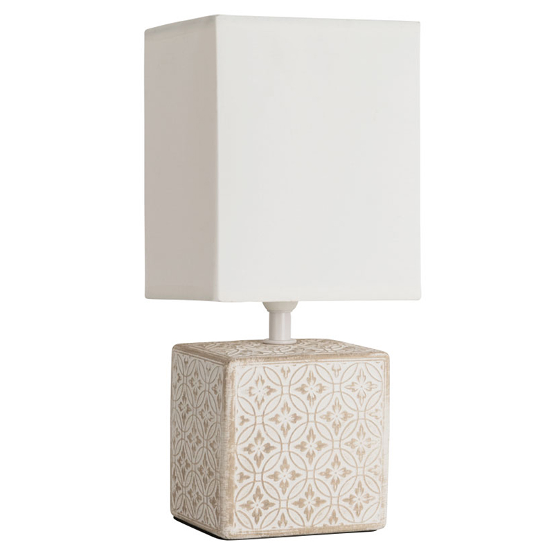 Настольная лампа Дизайнерская Lazio Ivory Table Lamp ivory ( слоновая кость ) в Перми | Loft Concept 