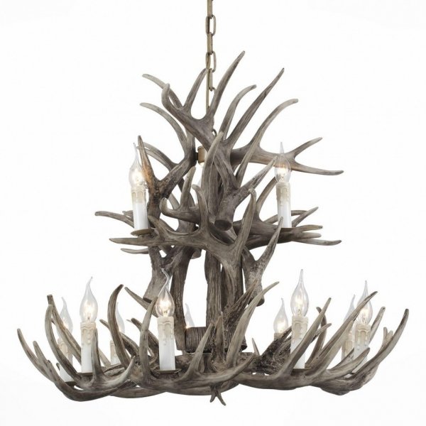 Люстра Hornland Chandelier 12 Grey Серый в Перми | Loft Concept 