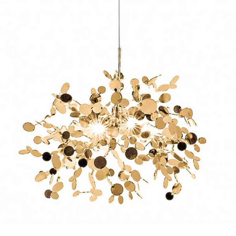 Люстра Terzani Argent Suspension Gold Pendant Lamp 40 Золотой в Перми | Loft Concept 