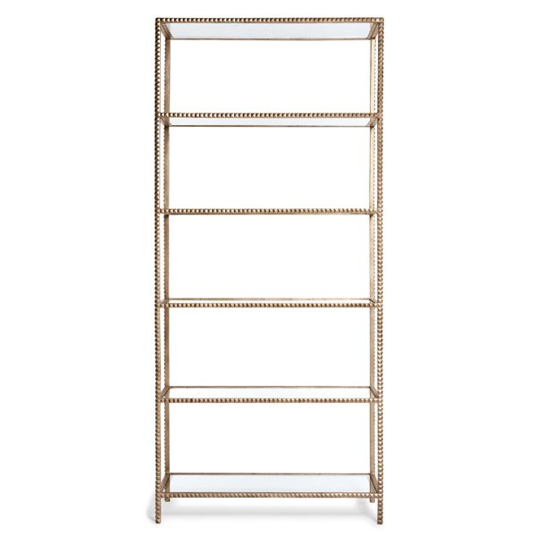 Стеллаж Stud Etagere Gold Vintage Белое золото винтаж в Перми | Loft Concept 