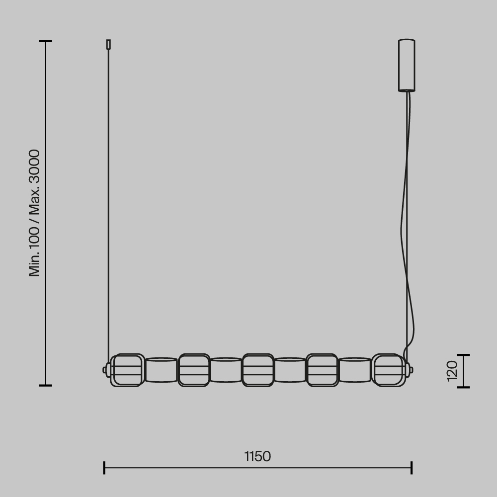 Подвесной светильник Ritmo 3000К 22Вт в Перми