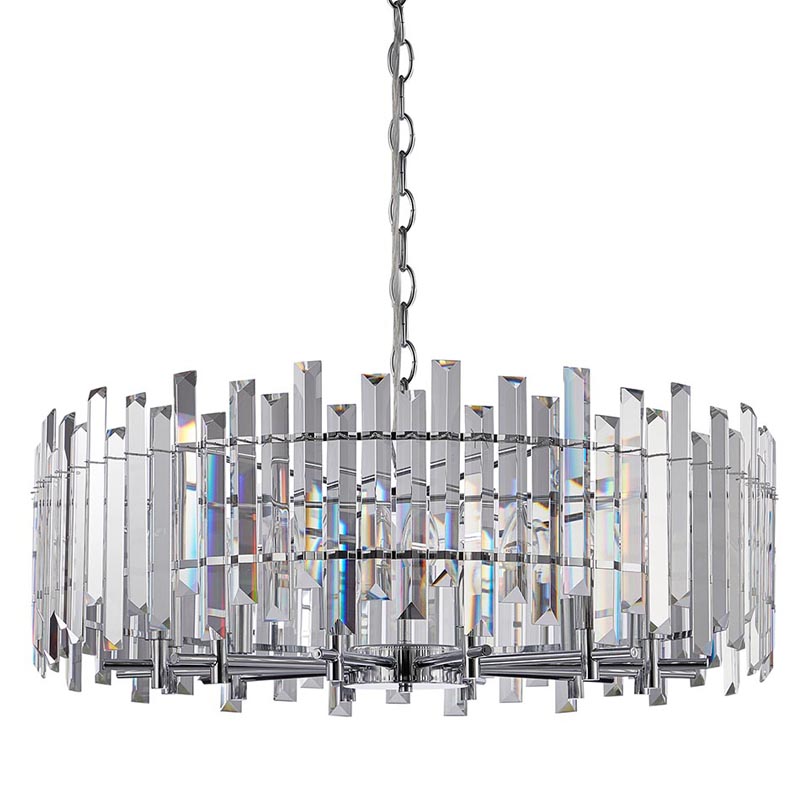 Люстра Langley Chandelier chrome 80 Хром Прозрачный в Перми | Loft Concept 