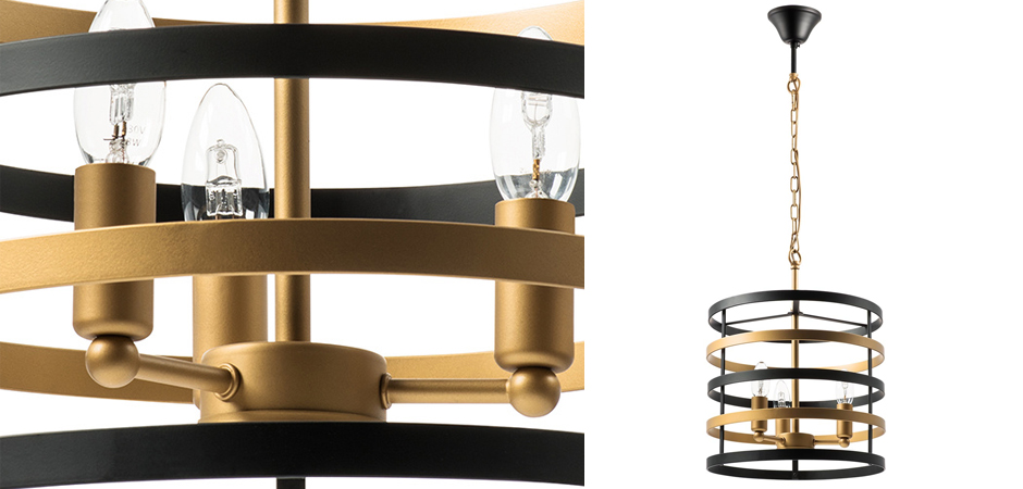 Люстра Gold Stripes Chandelier 3 Люстра Gold Stripes Chandelier 3 - Loft-Concept в Перми