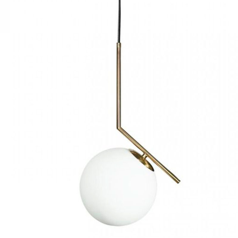 Светильник подвесной Flos IC Lighting Gold Pendant Lamp Золотой Белый в Перми | Loft Concept 