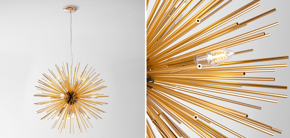 Huge Sputnik Chandelier Gold and Black Huge Sputnik Chandelier Gold and Black - Loft-Concept в Перми