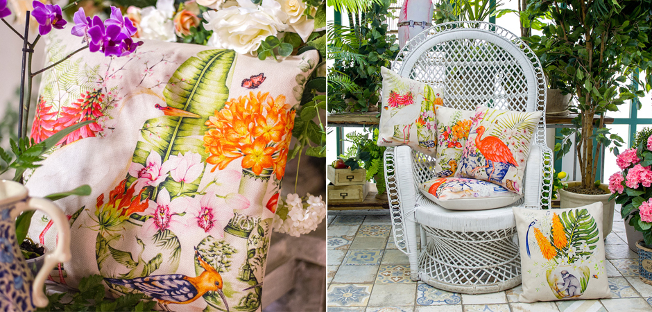 Декоративная подушка White Heron and Hoopoe Pillow Декоративная подушка White Heron and Hoopoe Pillow - Loft-Concept в Перми