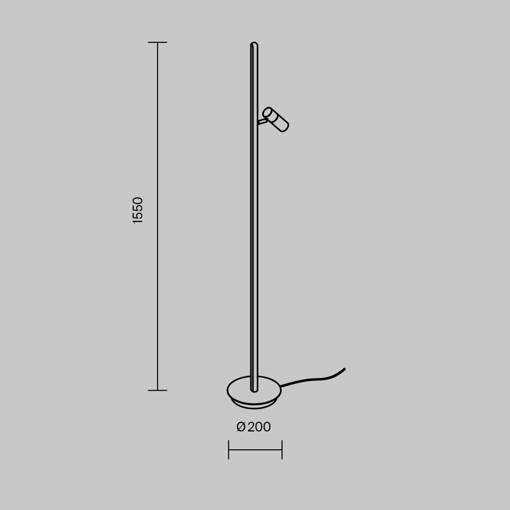 Напольный светильник Thin 3000К 14Вт в Перми
