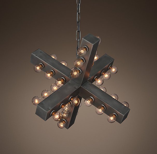 Люстра Nero Chandelier 56 Черный в Перми | Loft Concept 