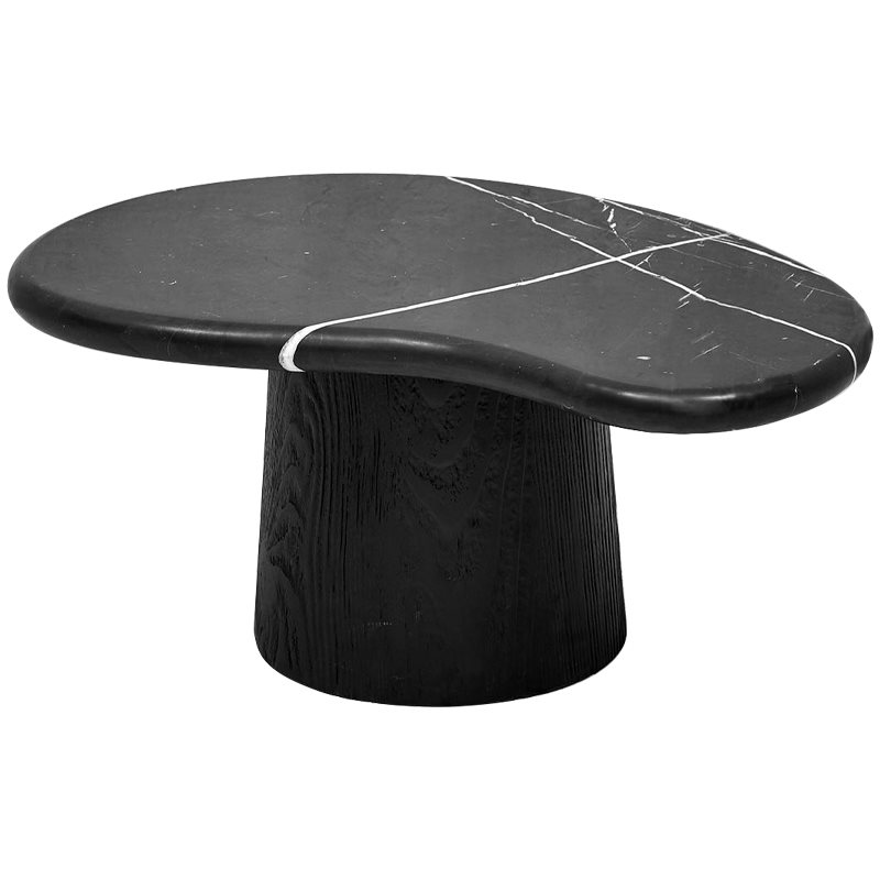 Кофейный стол Geoffroy Coffee Table Черный Мрамор Nero Черный матовый в Перми | Loft Concept 