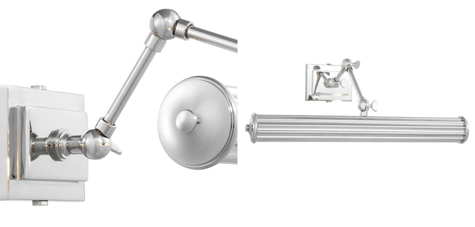 Бра Eichholtz Wall Lamp Luca L Nickel Бра Eichholtz Wall Lamp Luca L Nickel - Loft-Concept в Перми