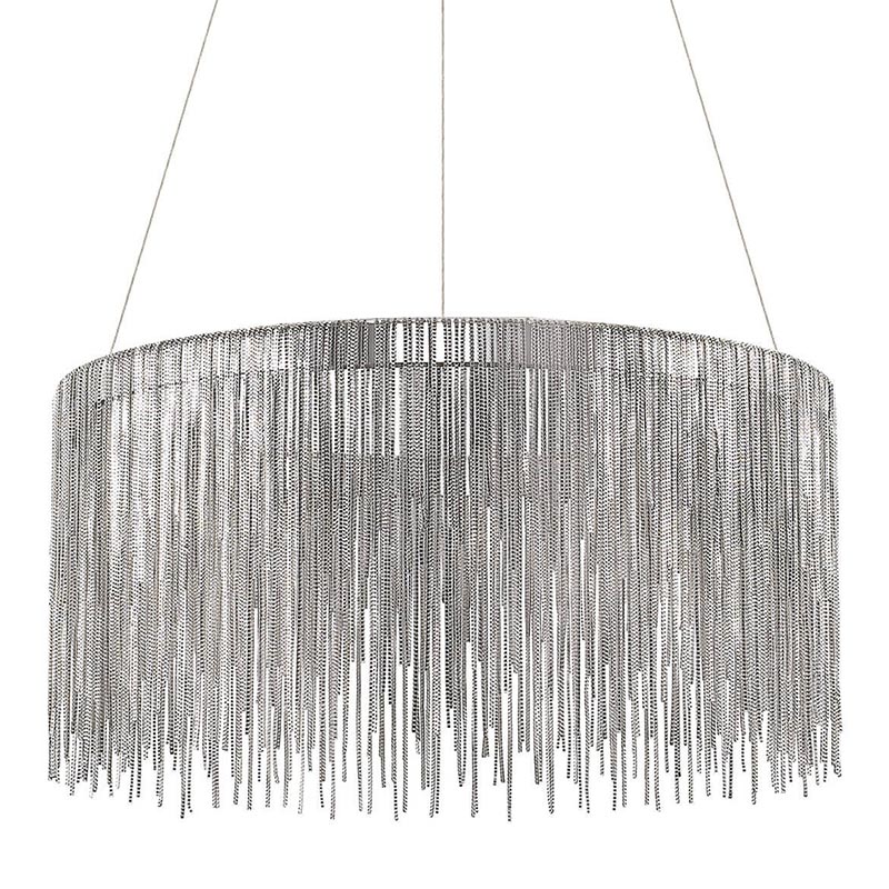 Люстра Atlantis Chain Chandelier Round Chrome Хром в Перми | Loft Concept 