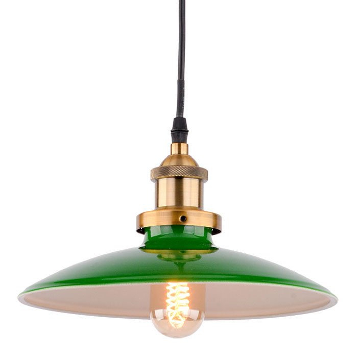 Подвесной светильник Billiards Light Pendant Черный Зеленый в Перми | Loft Concept 